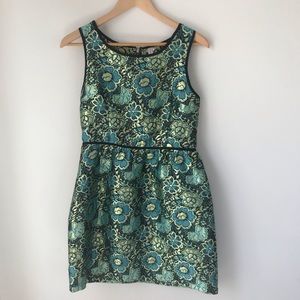 Green Metallic Dress
